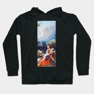 Pastoral with a Bagpipe Player by Boucher Hoodie